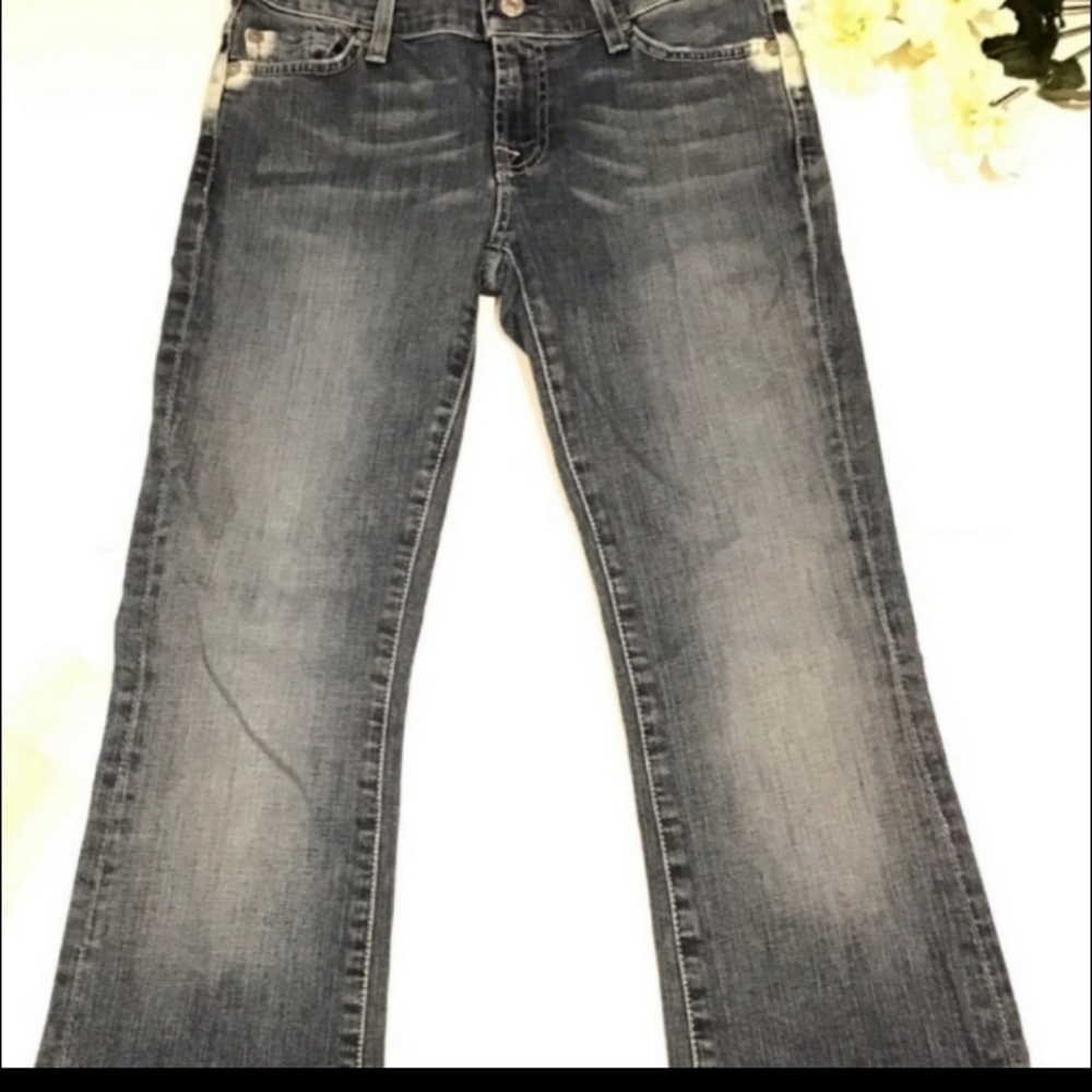 7 For All Man kind boot cut denim
size 26